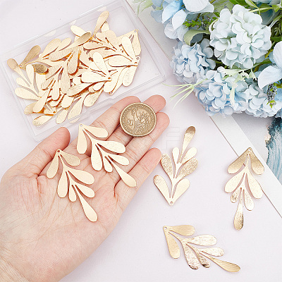 Brass Big Pendants KK-SC0003-30-1