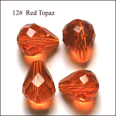 Imitation Austrian Crystal Beads SWAR-F062-10x8mm-12-1