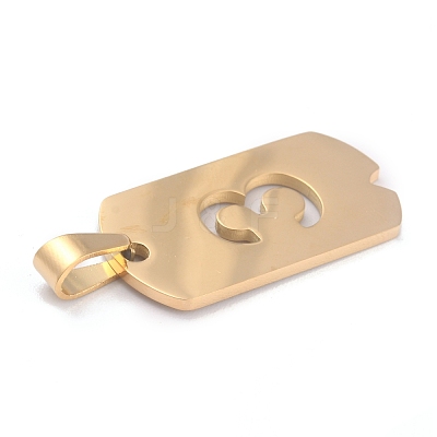 Ion Plating(IP) 304 Stainless Steel Pendants STAS-O127-D03-1