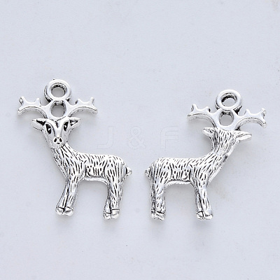Tibetan Style Alloy Pendants X-TIBE-R316-054AS-RS-1