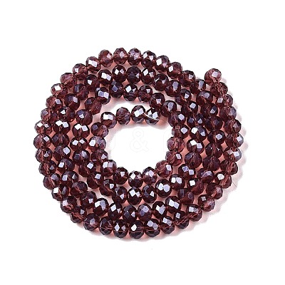 Electroplate Glass Beads Strands EGLA-A044-T4mm-A13-1