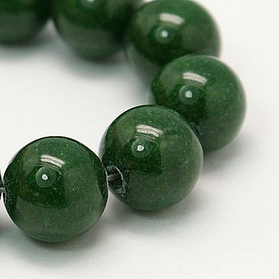 Natural Mashan Jade Round Beads Strands G-D263-12mm-XS13-1