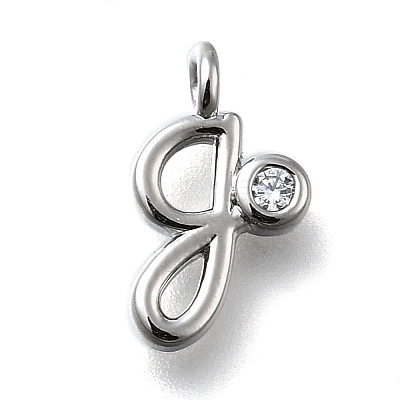 Brass Micro Pave Cubic Zirconia Pendants KK-B132-12P-G-1
