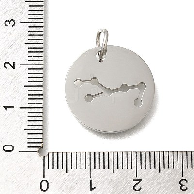 Anti-Tarnish 304 Stainless Steel Pendants STAS-M074-02B-P-1