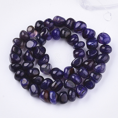 Natural Dragon Veins Agate Beads Strands G-S349-28D-1