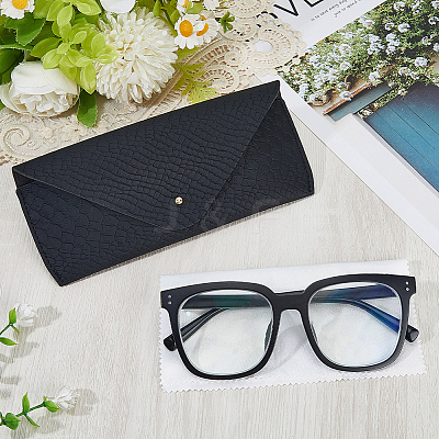 1Pc Rectangle PVC Leather Eyeglass Cases AJEW-CN0005-06C-1