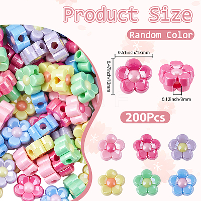 200Pcs Electroplated Opaque Resin Beads RESI-SP0001-59B-1
