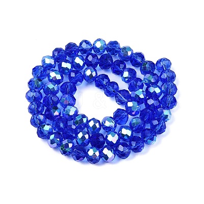 Electroplate Glass Beads Strands EGLA-A044-T8mm-L31-1