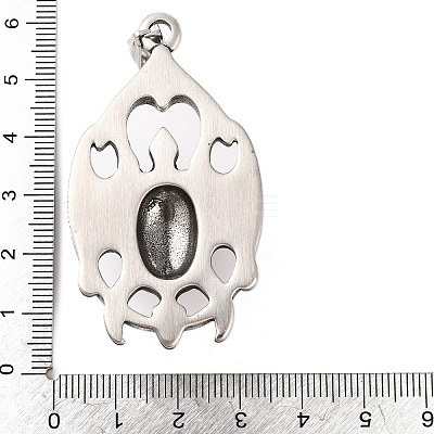 316 Surgical Stainless Steel Big Pendants STAS-Z073-26AS-1