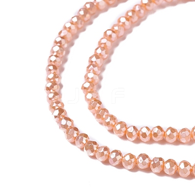 Opaque Glass Beads Strands GLAA-H022-02E-1