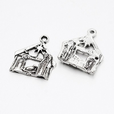 Tibetan Style Alloy Pendants TIBEP-O011-07-1