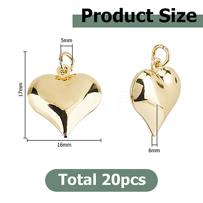 20Pcs Brass Pendants KK-HS0002-15-1