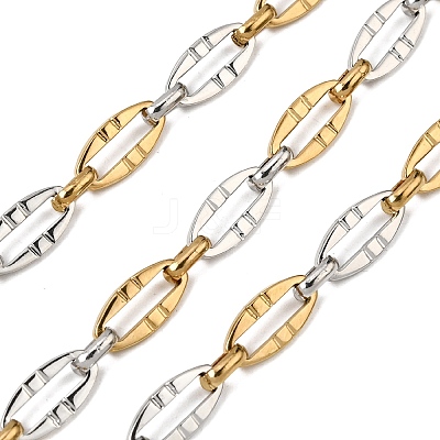 Two Tone 304 Stainless Steel Dapped Chains CHS-K018-44GP-1