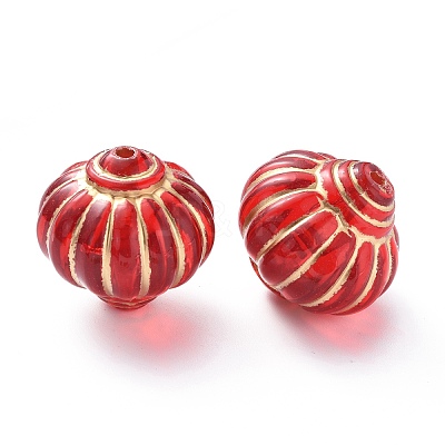 Plating Acrylic Beads OACR-P007-03B-1