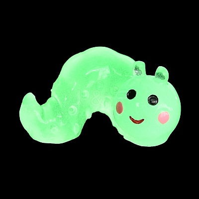 Luminous Resin Worm Ornament LS-DJEW-R011-01B-02-1