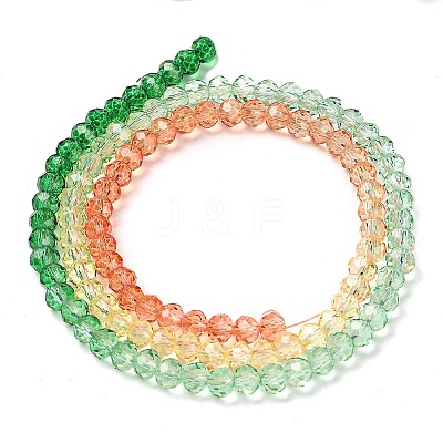 Transparent Painted Glass Beads Strands X-DGLA-A034-T3mm-A04-1