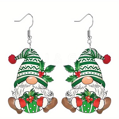 Christmas Acrylic Dangle Earrings FS-WG0219A-02-1