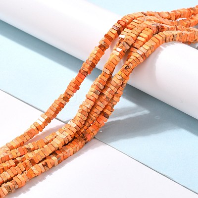 Natural Imperial Jasper Beads Strands G-P460-05C-1