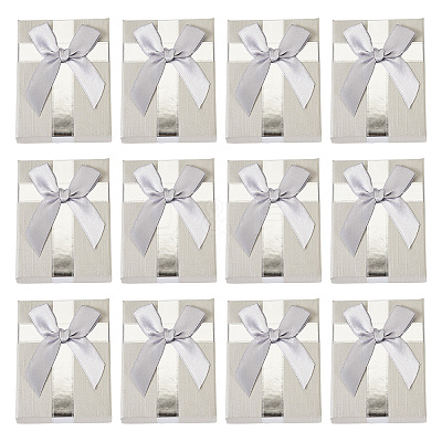 Rectangle Paper Jewelry Gift Boxes with Bowknot CON-TAC0010-89B-1
