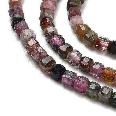 Natural Multicolor Tourmaline Beads Strands G-H042-B28-01-1