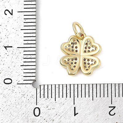Rack Plating Brass Micro Pave Cubic Zirconia Pendants LS-KK-H509-23G-03-1