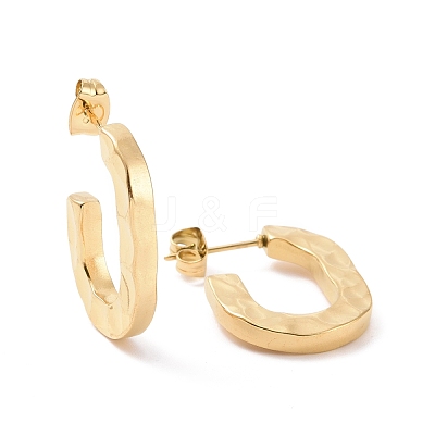 Ion Plating(IP) 304 Stainless Steel Stud Earring for Women EJEW-F287-04G-1