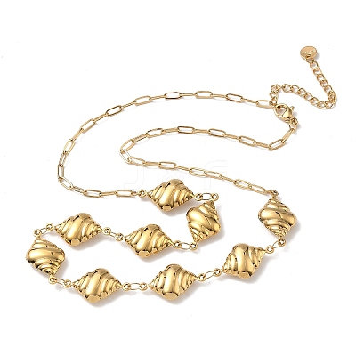Ocean 304 Stainless Steel Link Chain Necklaces for Women NJEW-A060-01D-G-1