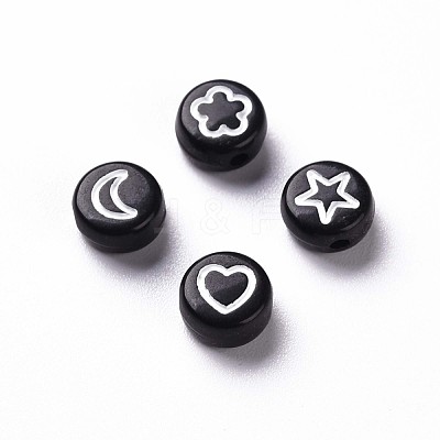 Opaque Acrylic Beads MACR-N008-40C-1