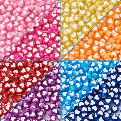 Opaque Acrylic Beads OACR-BT0001-01-1