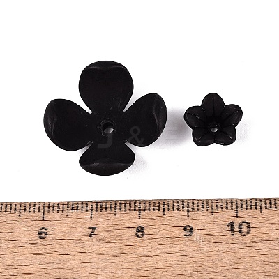 Frosted Acrylic Bead Caps KY-Q004-08B-1