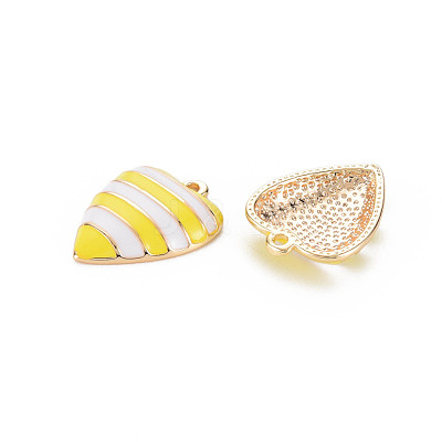 Brass Enamel Pendants KK-S364-030-1