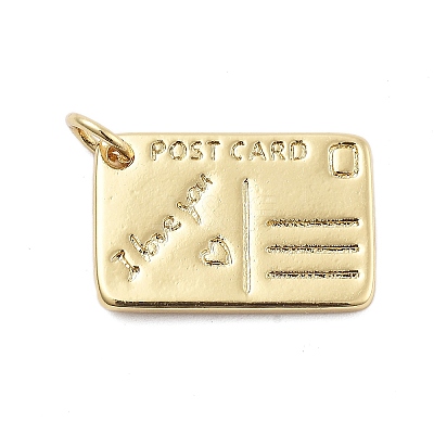 Brass Pendants X-KK-Q006-08G-1