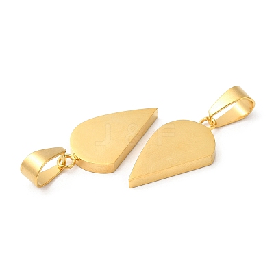 Ion Plating(IP) 304 Stainless Steel Split Pendants STAS-E195-03G-1