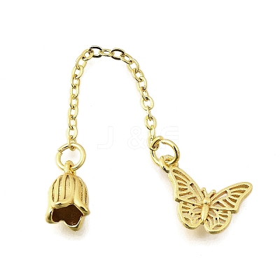 Brass Pendants KK-K300-08G-1