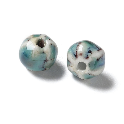 Vintage Porcelain Pumpkin Beads PORC-L080-H03-1