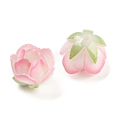 Simulation Lotus Shape Acrylic Beads MACR-K354-06B-1