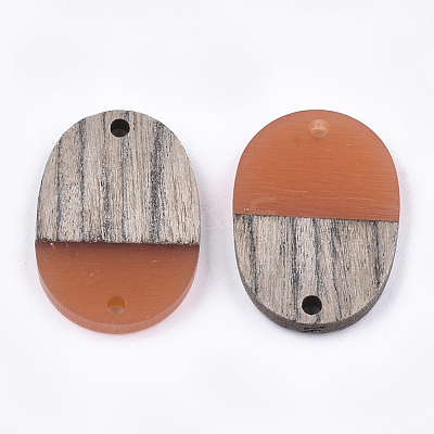 Resin & Wenge Wood Links connectors RESI-S367-11A-07-1