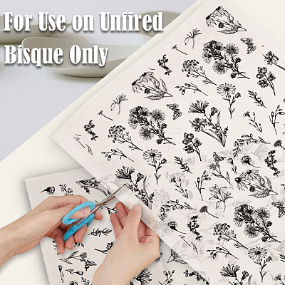 Paper Ceramic Decals DIY-WH0729-034-1