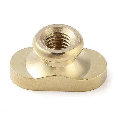 Oval Flower Frame Brass Stamp Heads AJEW-M037-03G-1