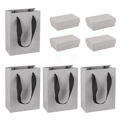 4Pcs Rectangle Paper Jewelry Display Cases CON-TA0001-39B-02-1