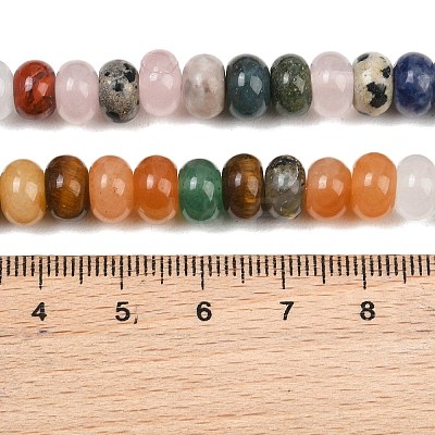 Natural Mixed Stone Beads Strands GG-CBAD029-B03-5x8mm-1