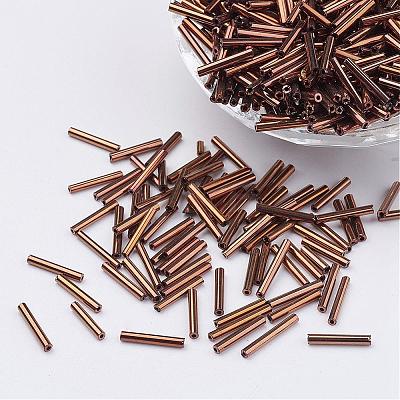 Glass Bugle Beads SEED-E001-12mm-81#-1