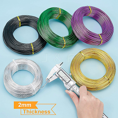 Round Anodized Aluminum Wire AW-BC0007-2.0mm-10-1