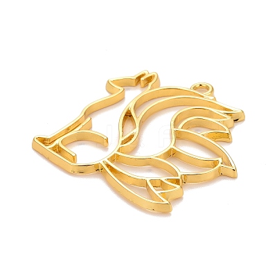 Alloy Open Back Bezel Pendants X-PALLOY-F280-03G-1