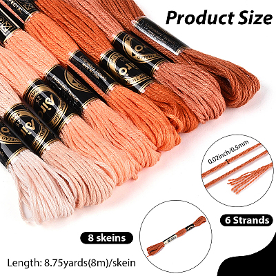 Polyester Embroidery Threads OCOR-WH20074-13B-02A-1