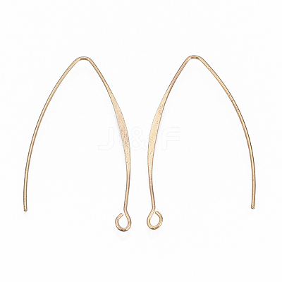 Brass Earring Hooks KK-N231-07-NF-1