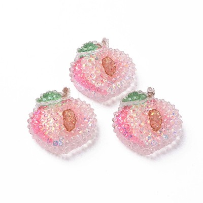 Transparent Epoxy Resin Cabochons CRES-S365-18-1