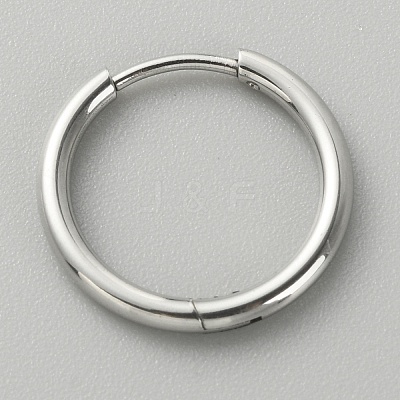 316L Surgical Stainless Steel Huggie Hoop Earrings for Girl Women EJEW-TAC0011-11C-P-1