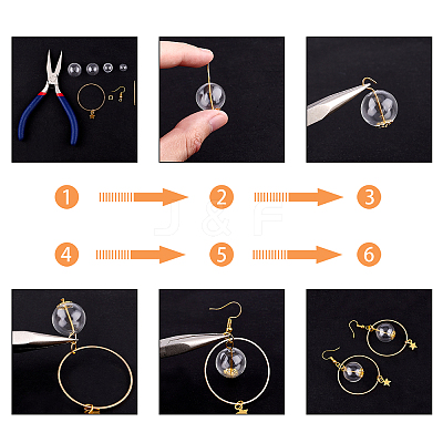 Handmade Blown Glass Globe Beads GLAA-PH0007-78-1