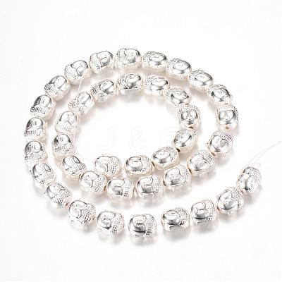Electroplate Non-magnetic Synthetic Hematite Bead Strands G-Q465-28S-1